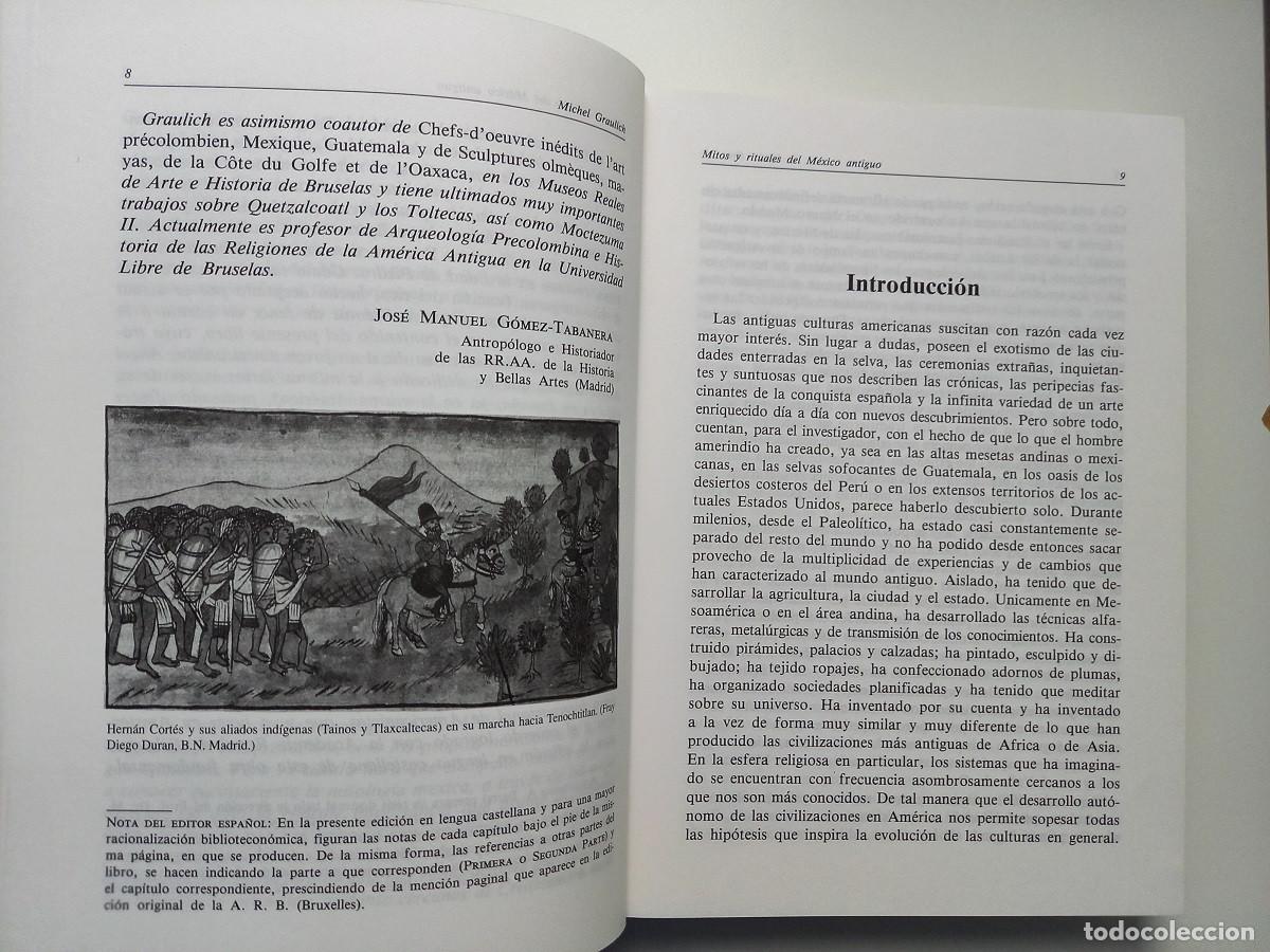 Libros de segunda mano: MITOS Y RITUALES DEL MEXICO ANTIGUO. MICHEL GRAULICH - Foto 5