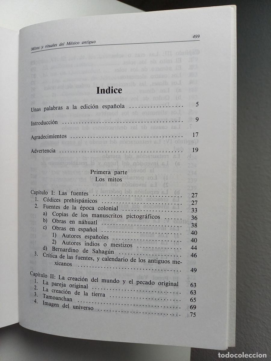 Libros de segunda mano: MITOS Y RITUALES DEL MEXICO ANTIGUO. MICHEL GRAULICH - Foto 8
