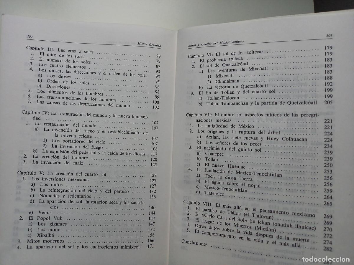 Libros de segunda mano: MITOS Y RITUALES DEL MEXICO ANTIGUO. MICHEL GRAULICH - Foto 9