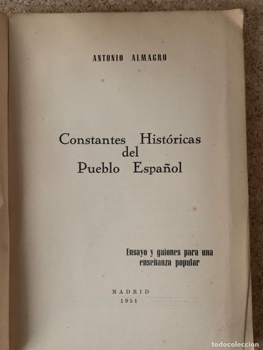 Libros de segunda mano: Constantes hist&oacute;ricas del pueblo espa&ntilde;ol (Bols 23) - Foto 2