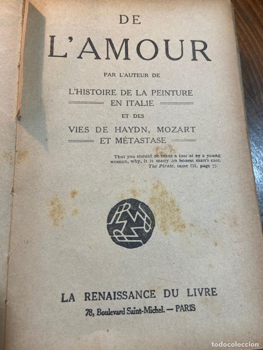 Libros de segunda mano: DE LAMOUR - Jamais Stendhal - Foto 1