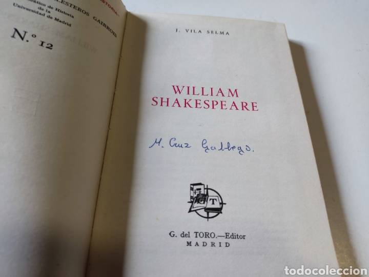 Libros de segunda mano: Libro Shakespeare de j.vila selma - Foto 4