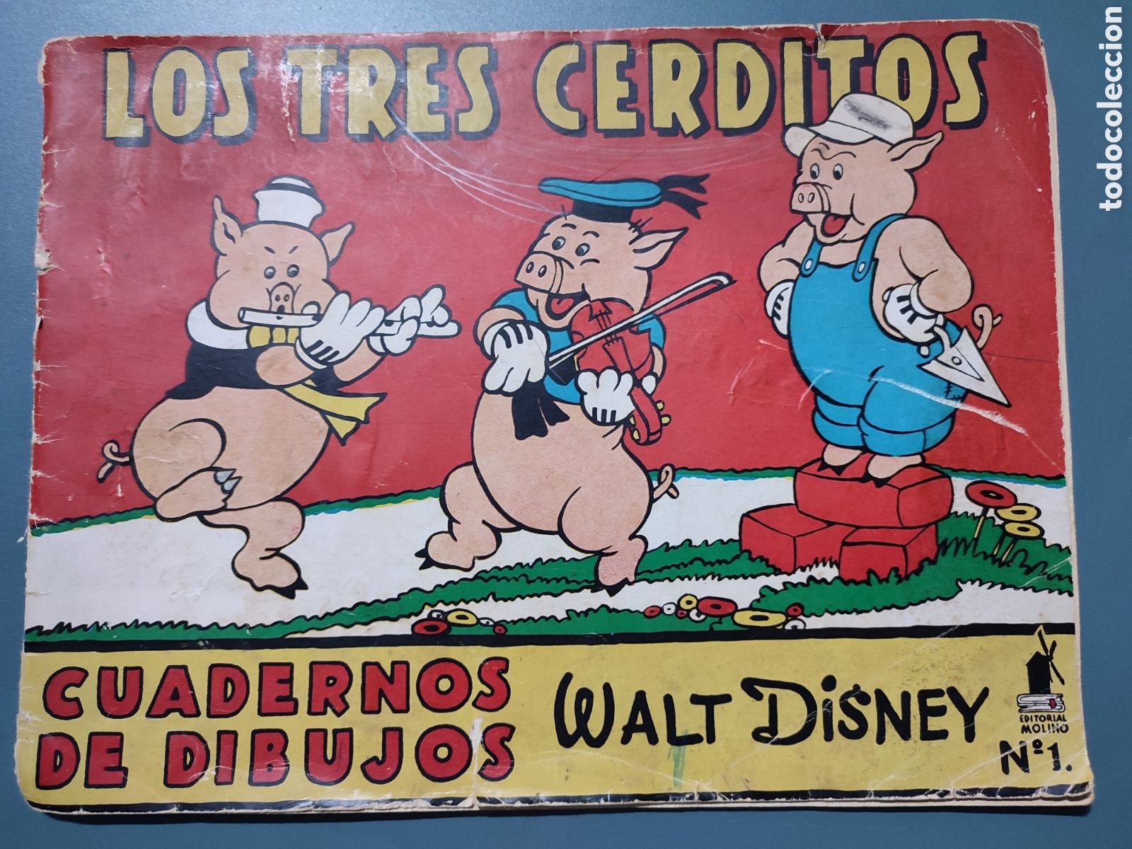 Libros de segunda mano: 2 antiguos cuadernos de dibujo Disney.Num 1 y 3 - Foto 9
