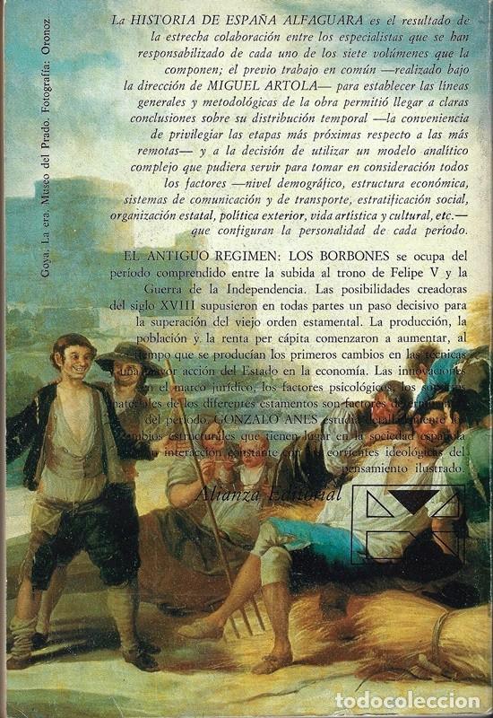 Libros de segunda mano: EL ANTIGUO R&Eacute;GIMEN: LOS BORBONES GONZALO ANES - Foto 2