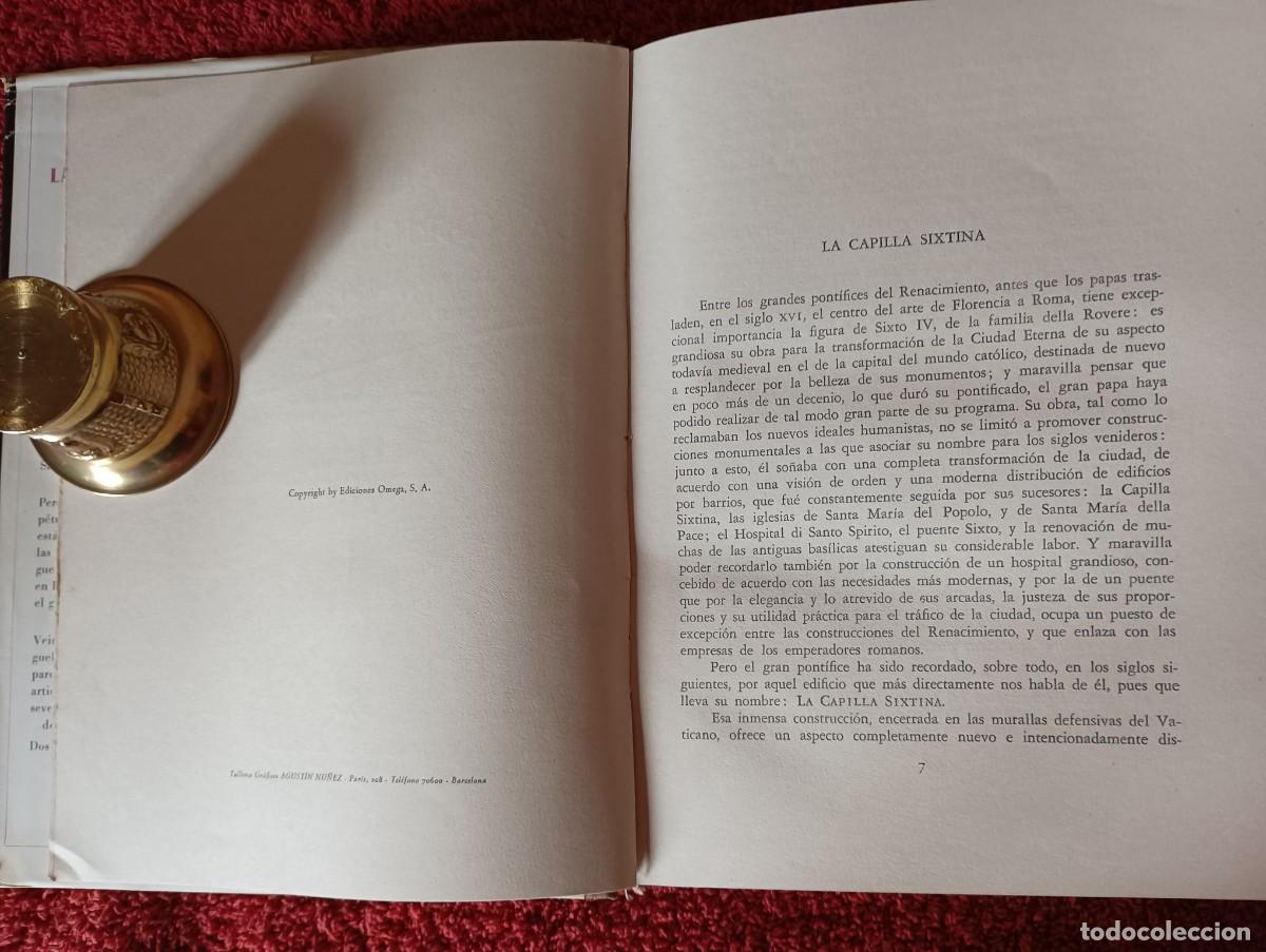 Libros de segunda mano: LA CAPILLA SIXTINA. Valerio Mariani. - Foto 6