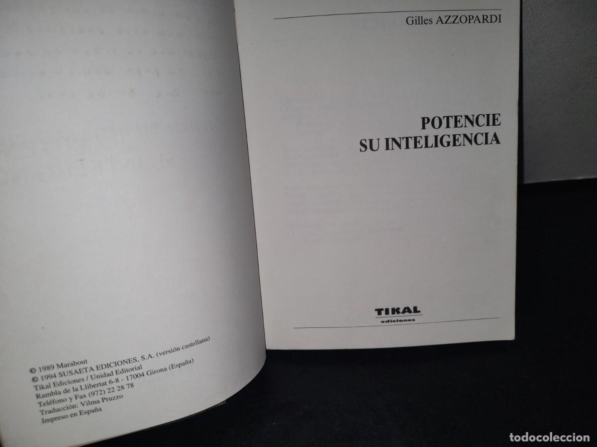 Libros de segunda mano: 44- POTENCIE SU INTELIGENCIA - GILLES AZZOPARDI - Foto 4