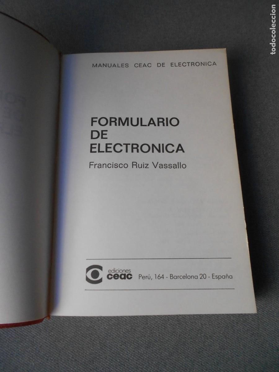 Libros de segunda mano: FORMULARIO DE ELECTRONICA - Foto 3