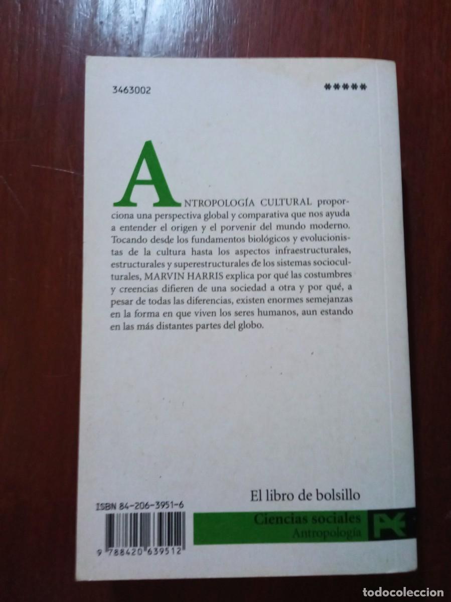 Libros de segunda mano: Antropolog&iacute;a cultural. Marvin Harris - Foto 3