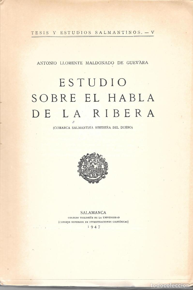 Second hand books: Sobre el habla de la Ribera del Duero