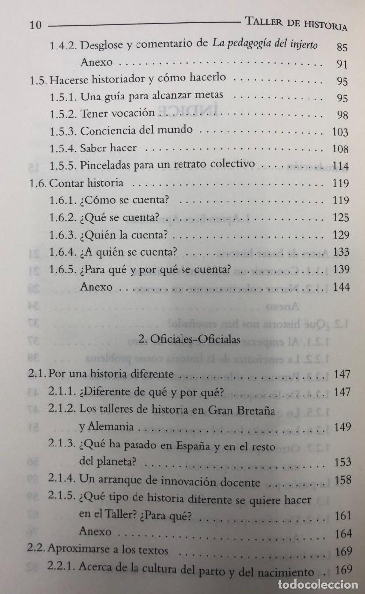 Libros de segunda mano: Taller de historia - Foto 4