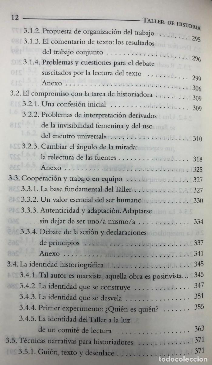 Libros de segunda mano: Taller de historia - Foto 6