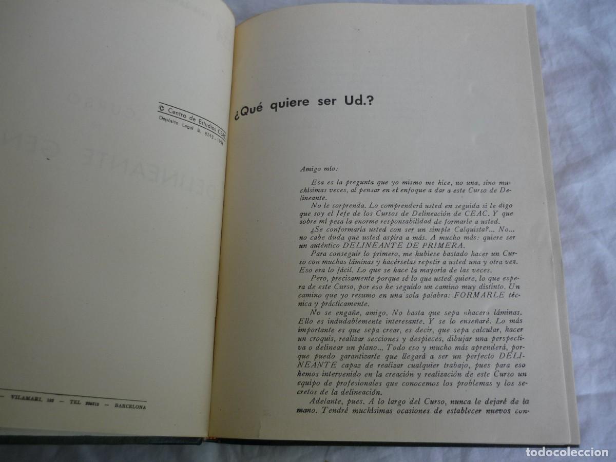 Libros de segunda mano: Curso de delineante general 3 tomos encuadernados 1958 - Foto 8