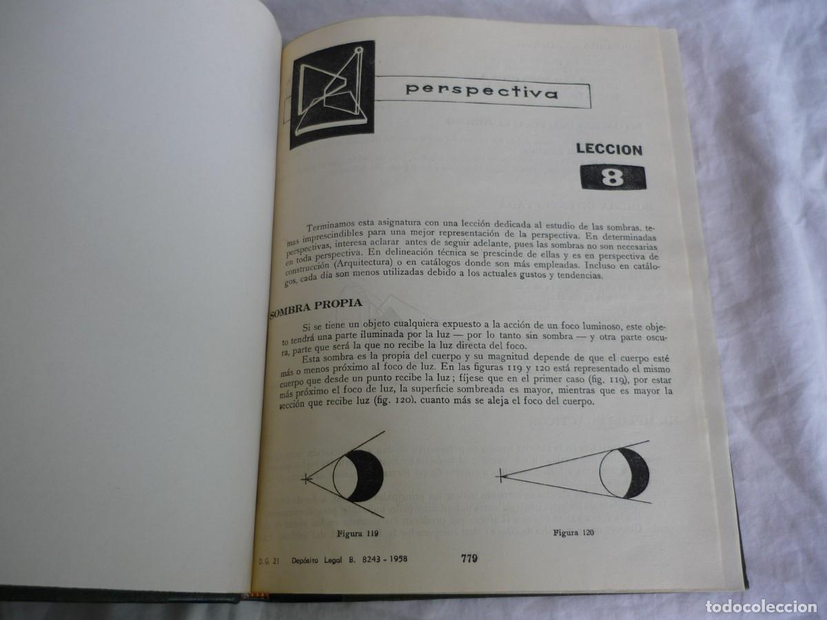 Libros de segunda mano: Curso de delineante general 3 tomos encuadernados 1958 - Foto 13