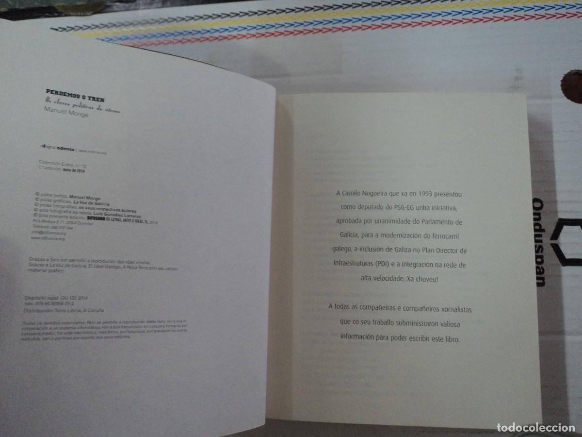 Libros de segunda mano: Perdemos o tren - Manuel Monge - Foto 2