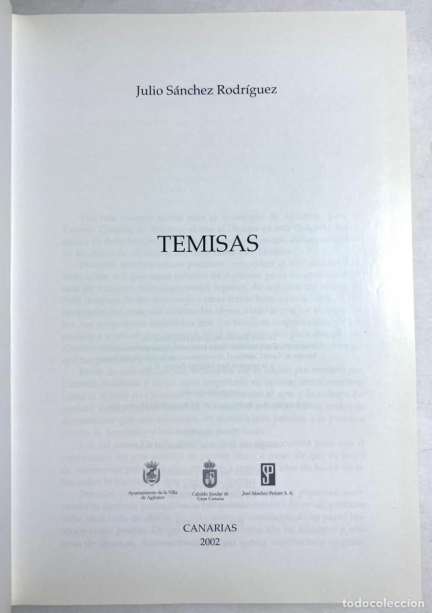 Libros de segunda mano: TEMISAS - JULIO S&Aacute;NCHEZ RODR&Iacute;GUEZ - 2002 - Foto 2