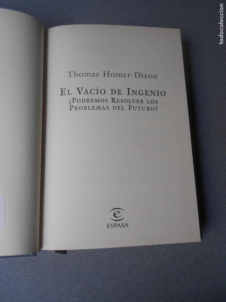 Libros de segunda mano: EL VACIO DE INGENIO - Foto 4