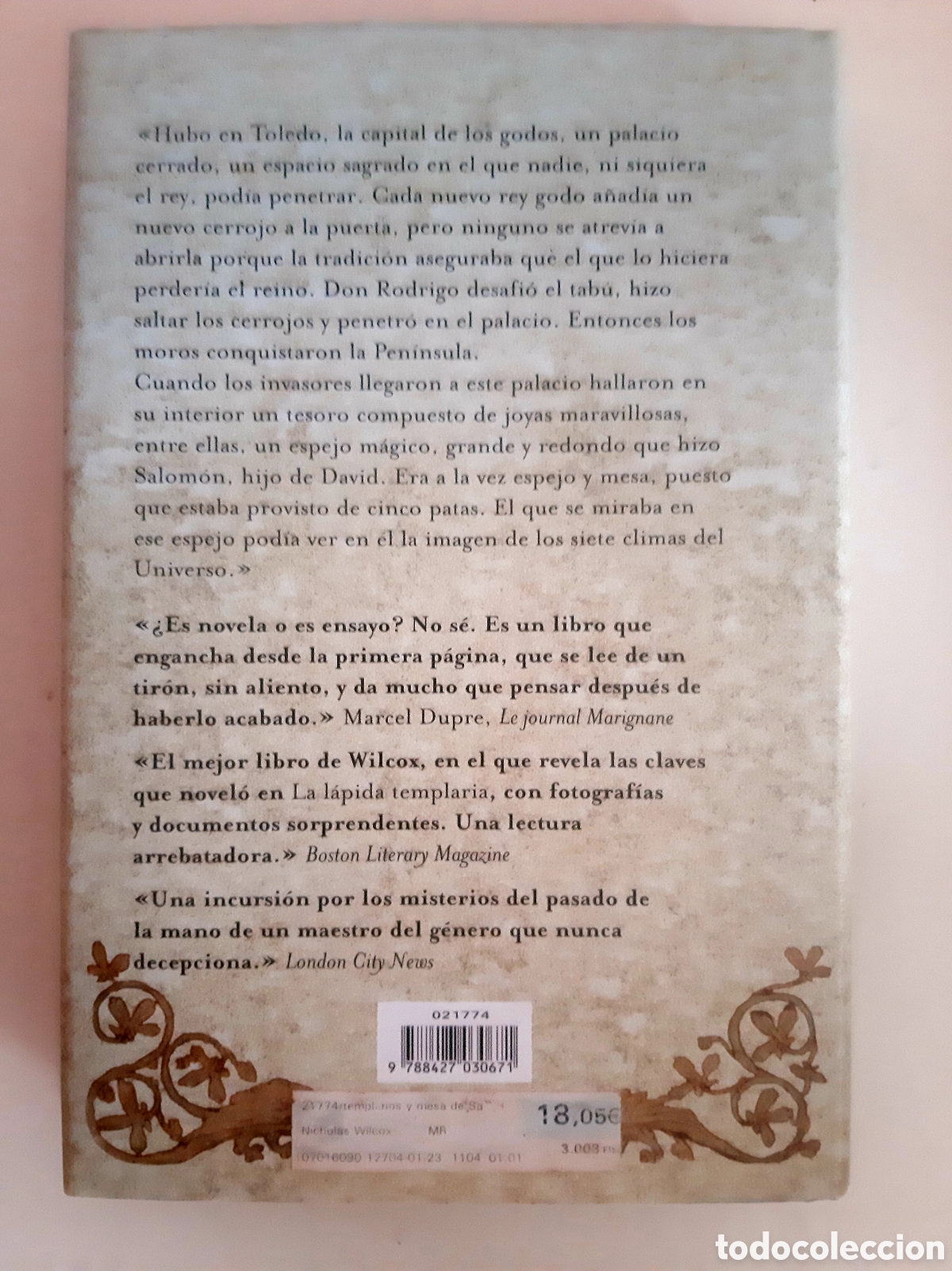 Libros de segunda mano: LOS TEMPLARIOS Y LA MESA DE SALOM&Oacute;N - Nicholas Wilcox - Foto 3