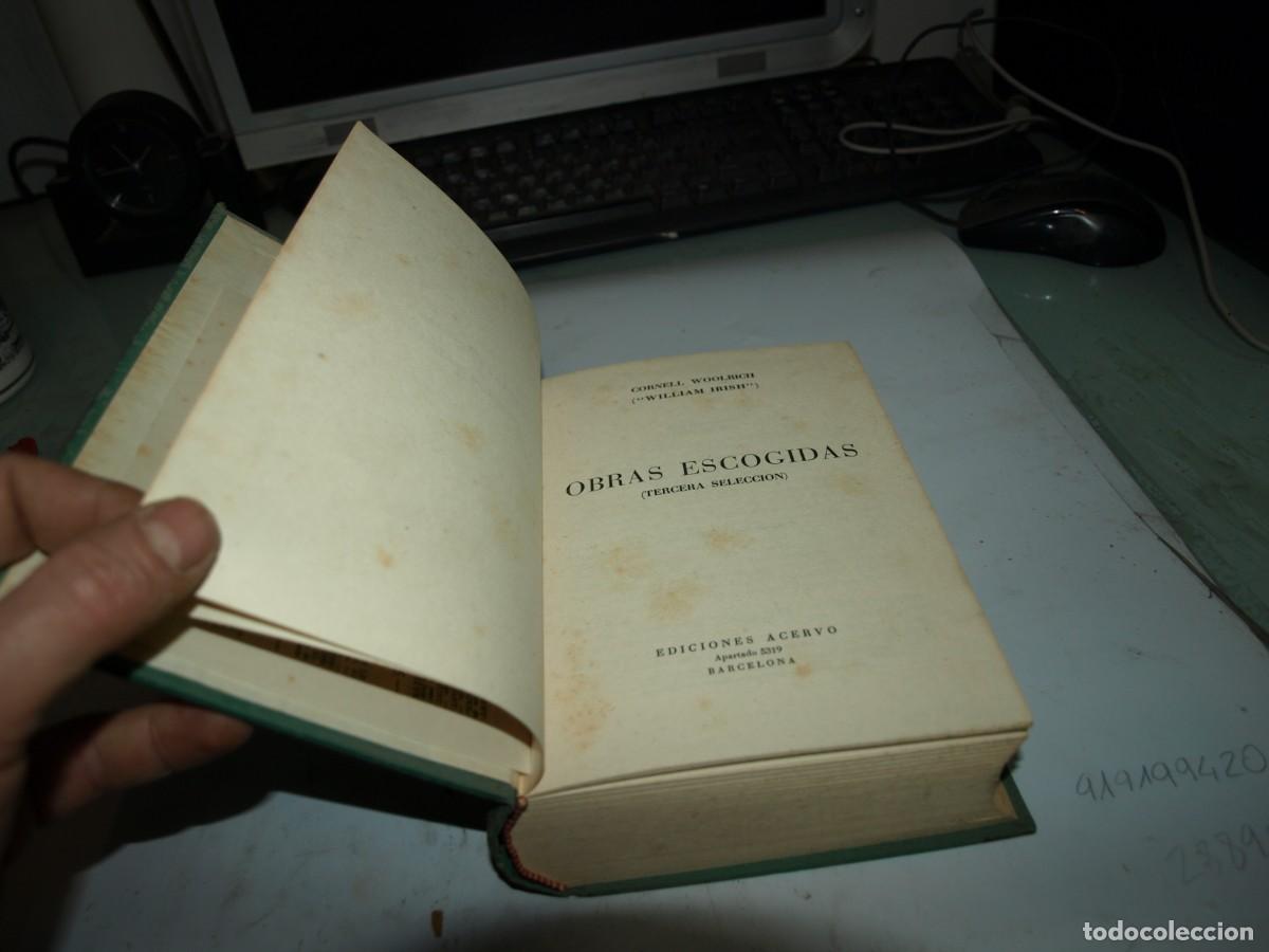 Libros de segunda mano: Cornell Woolrich, Obras escogidas, Ediciones Acerbo, - Foto 2