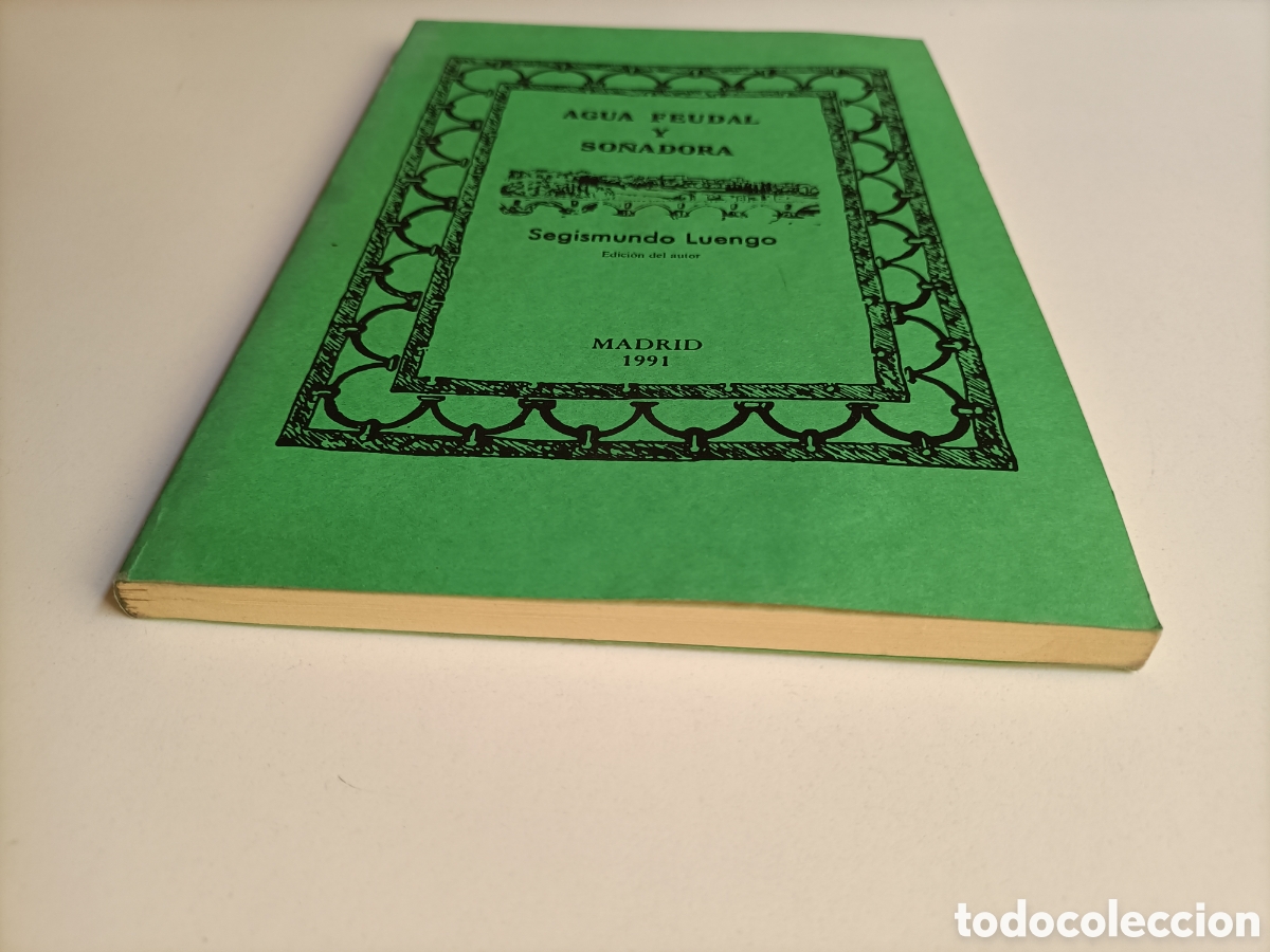 Libros de segunda mano: Agua feudal y so&ntilde;adora Segismundo Luengo - Foto 3