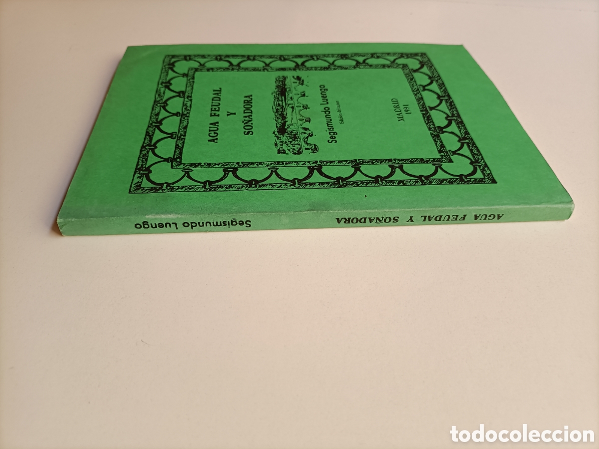 Libros de segunda mano: Agua feudal y so&ntilde;adora Segismundo Luengo - Foto 4