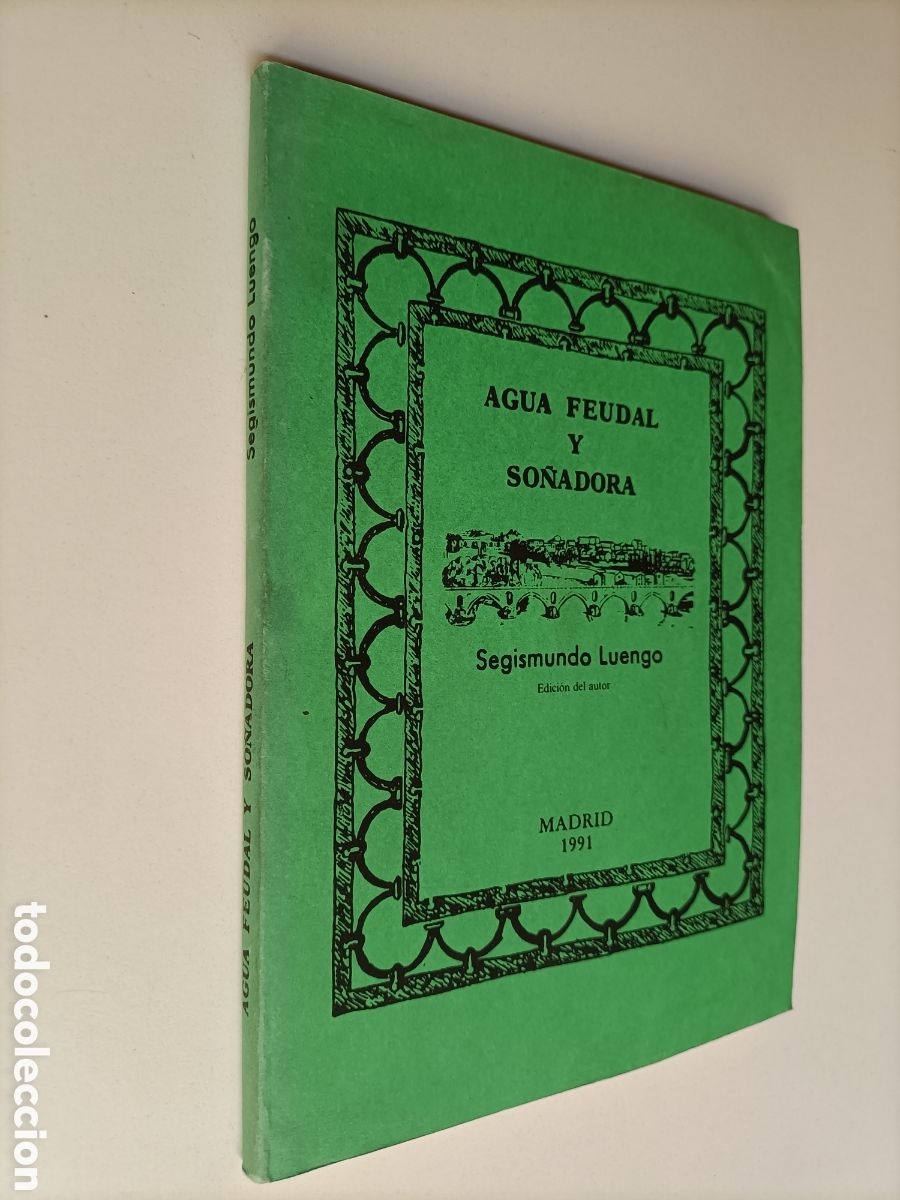 Libros de segunda mano: Agua feudal y so&ntilde;adora Segismundo Luengo - Foto 1