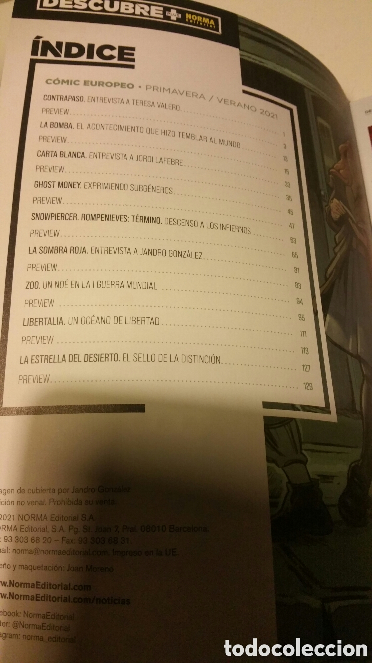 Libros de segunda mano: Descubre + plus, c&oacute;mic europeo. Editorial Norma 2021. - Foto 4