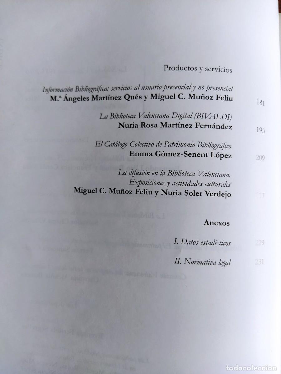 Libros de segunda mano: LA BIBLIOTECA VALENCIANA 1985 - 2010 - Foto 4