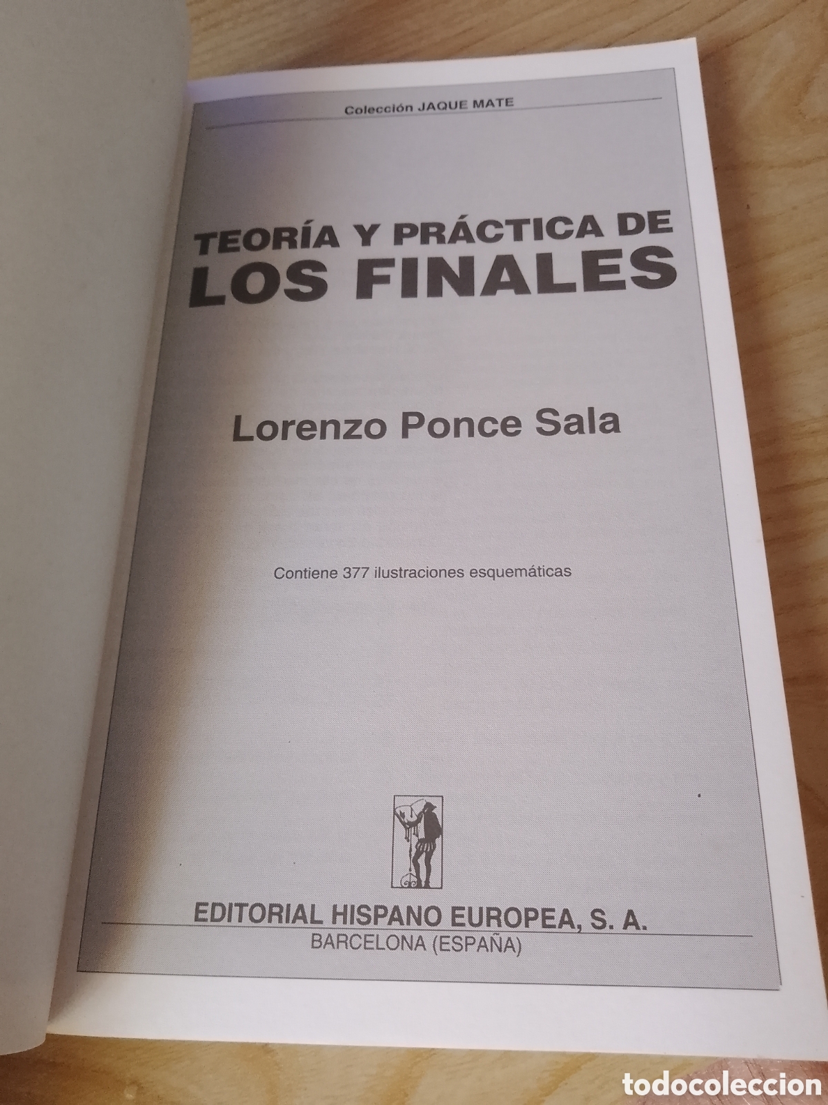 Libros de segunda mano: Teor&iacute;a y pr&aacute;ctica de los finales, Lorenzo Ponce Sala, Colecci&oacute;n Jaque Mate. - Foto 2