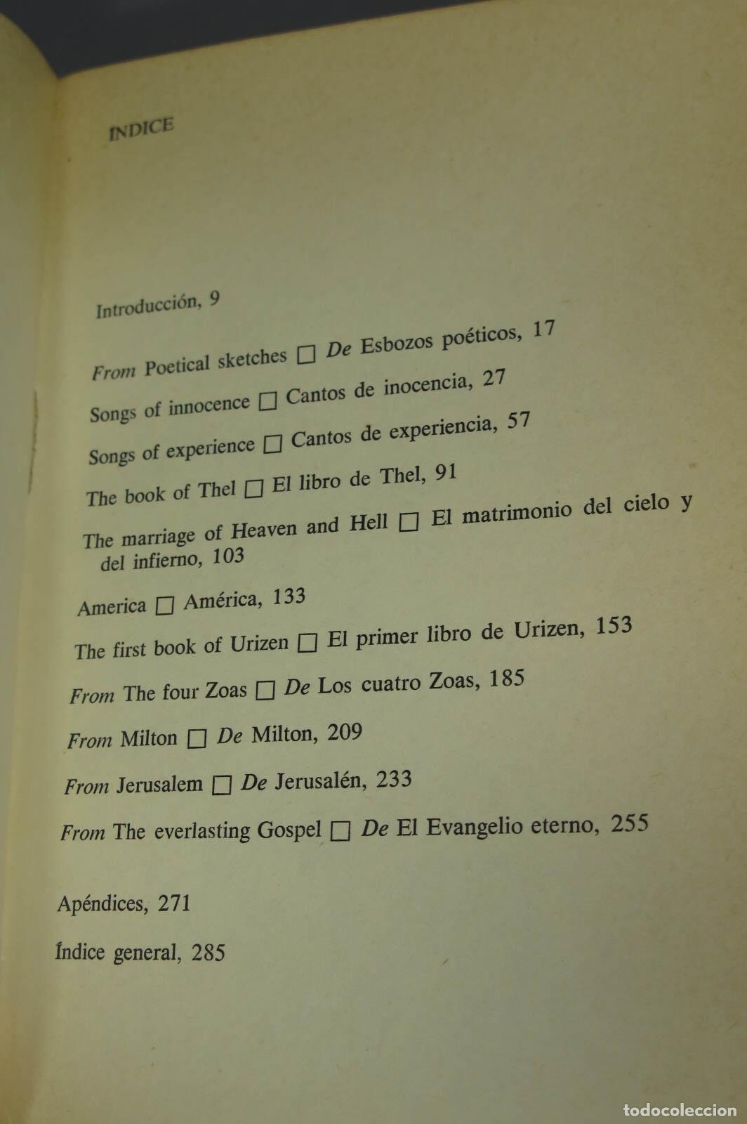 Libros de segunda mano: VISIONES. BLAKE. 1974 - Foto 2