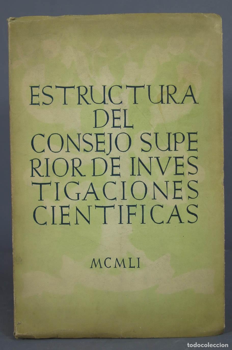 Second hand books: Estructura del Consejo Superior de Investigaciones Cient&iacute;ficas