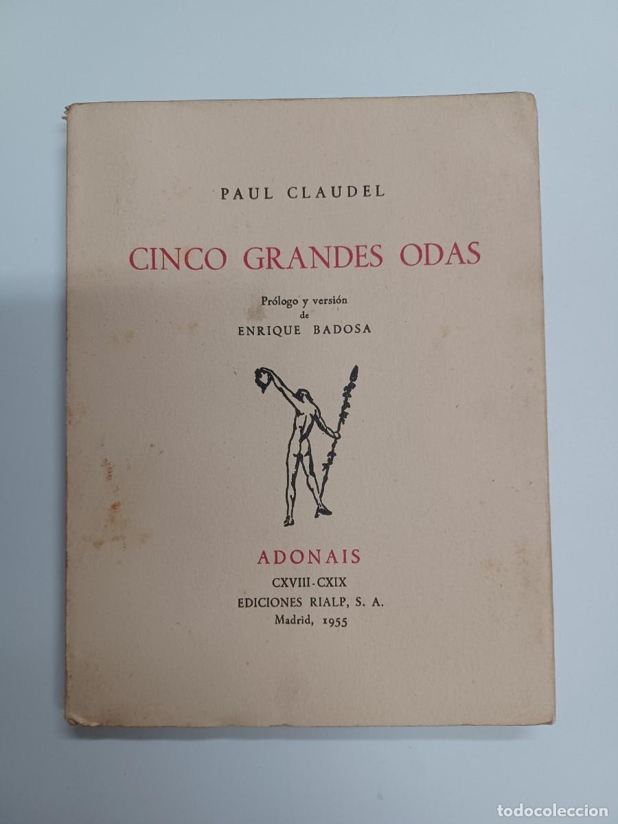 Libros de segunda mano: CLAUDEL, PAUL. CINCO GRANDES ODAS - Foto 1