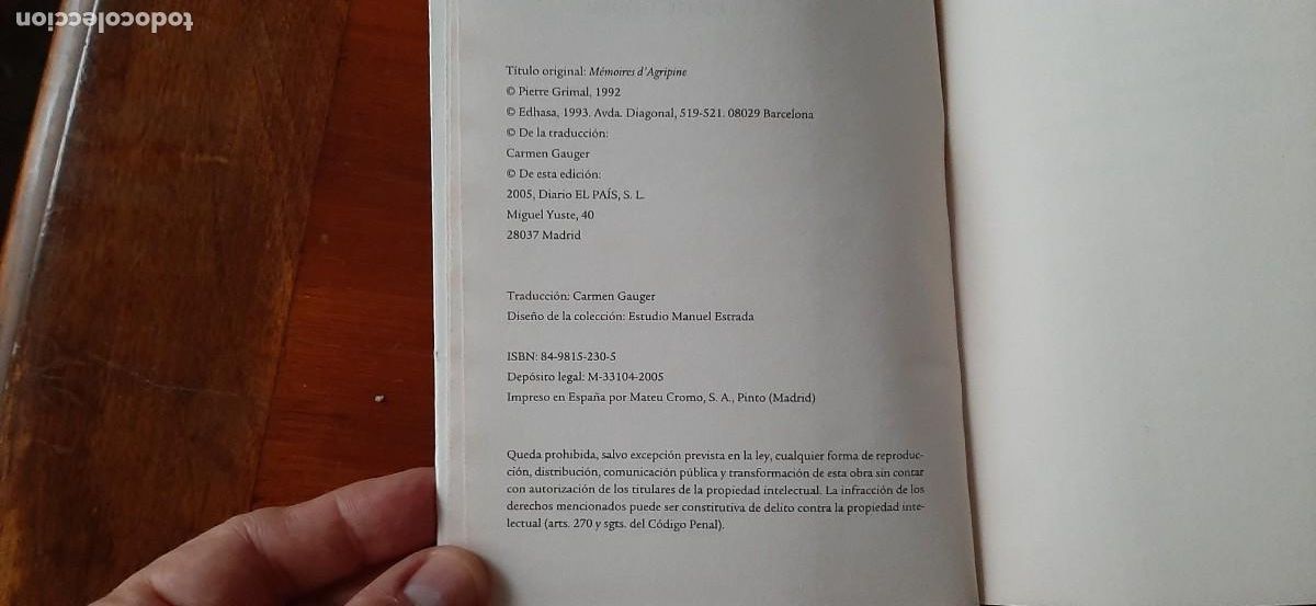 Libros de segunda mano: MEMORIAS DE AGRIPINA. PIERRE GRIMAL - Foto 5