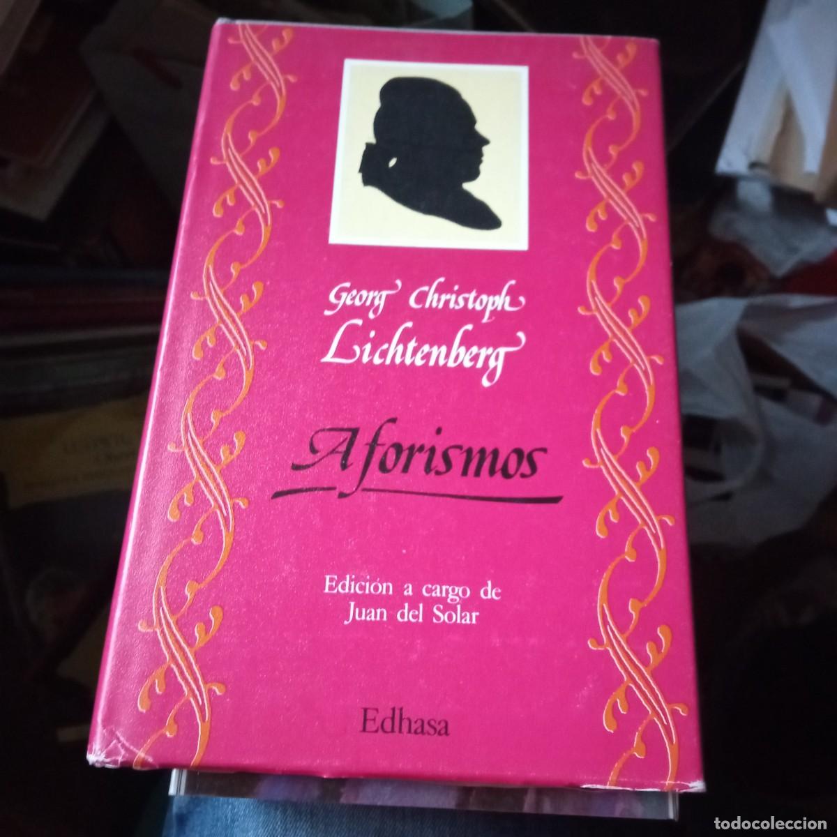 Libros de segunda mano: Lichtenberg. Aforismos. Edhasa 1990 - Foto 1