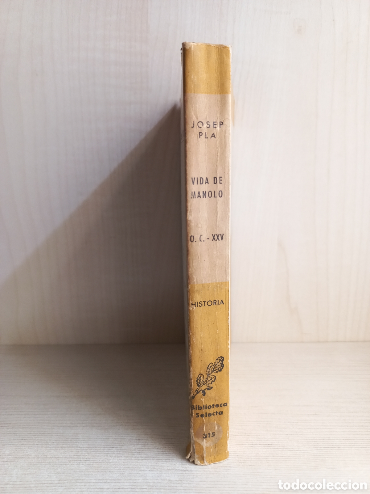 Libros de segunda mano: Vida de Manolo. Josep Pla. Editorial Selecta, 1961. Catal&aacute;n - Foto 2