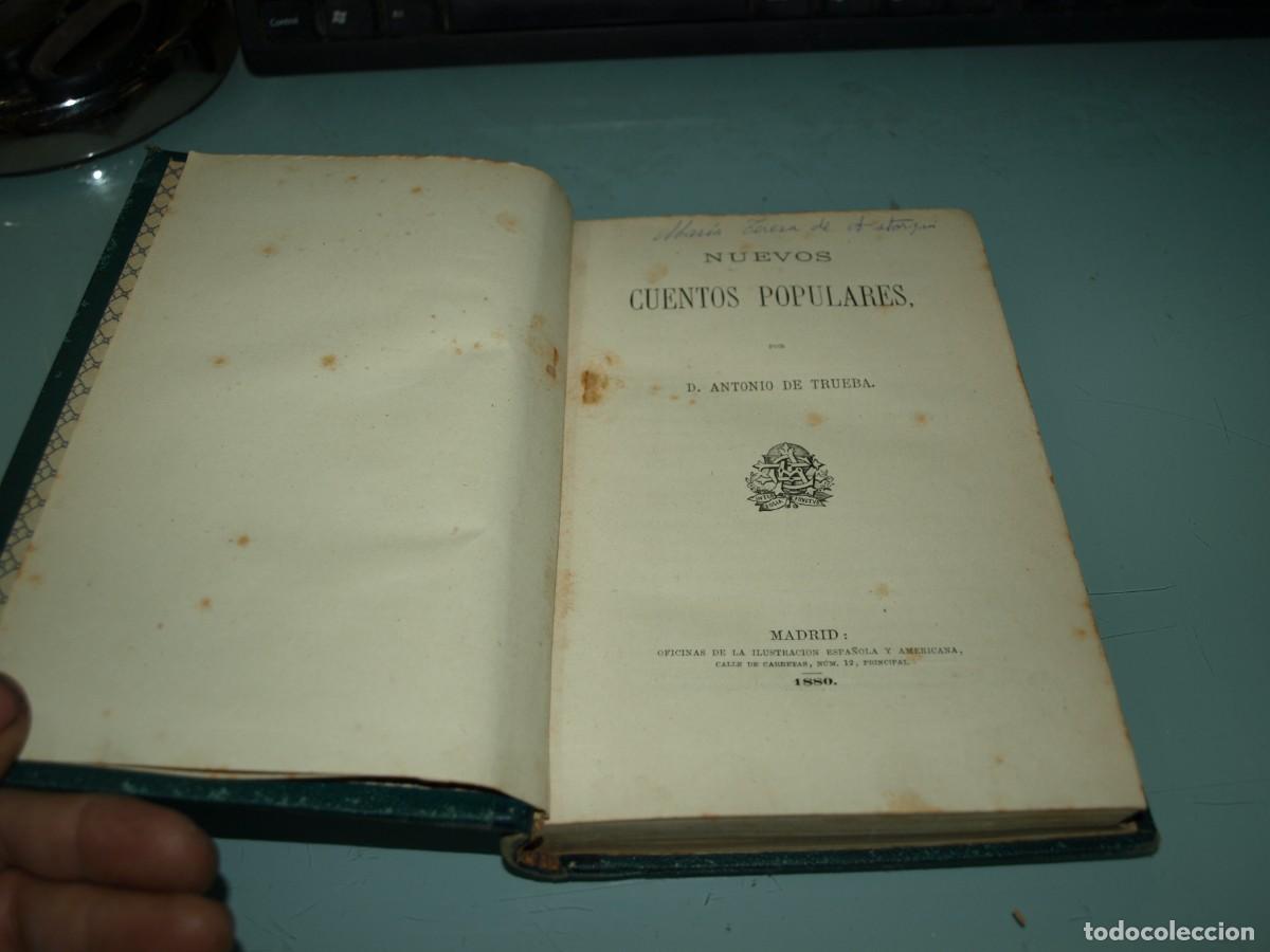 Libros de segunda mano: Antonio Trueba, Nuevos Cuentos Populares.1880 - Foto 2