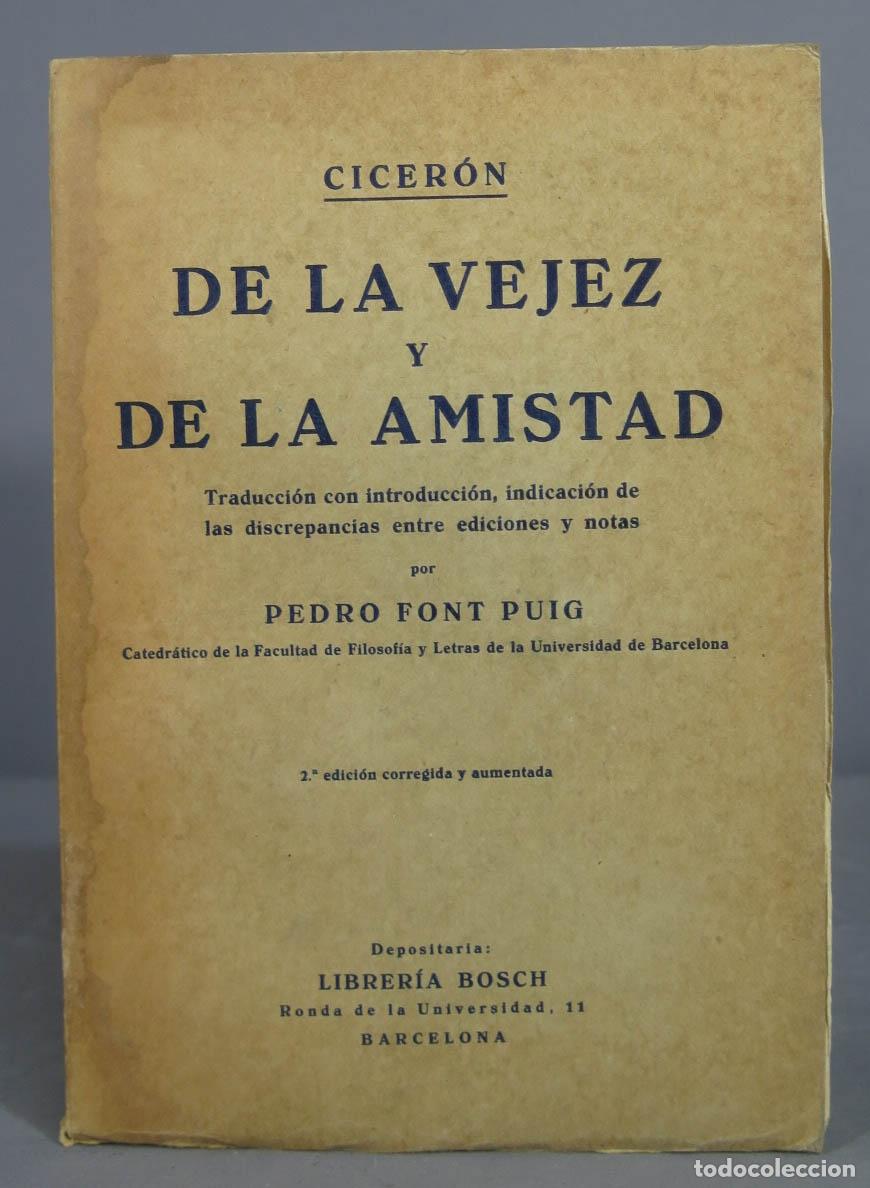 Libros de segunda mano: De la vejez y de la amistad Cicer&oacute;n. PUIG - Foto 1