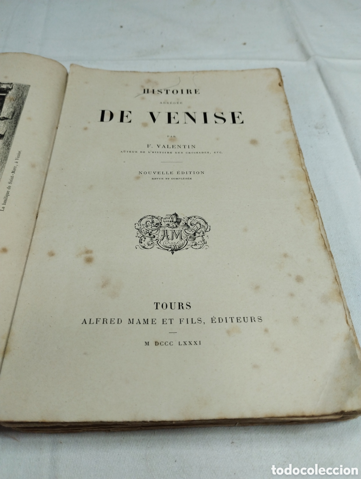 Libros de segunda mano: Histoire de Venise. F. Valentin KKB - Foto 3