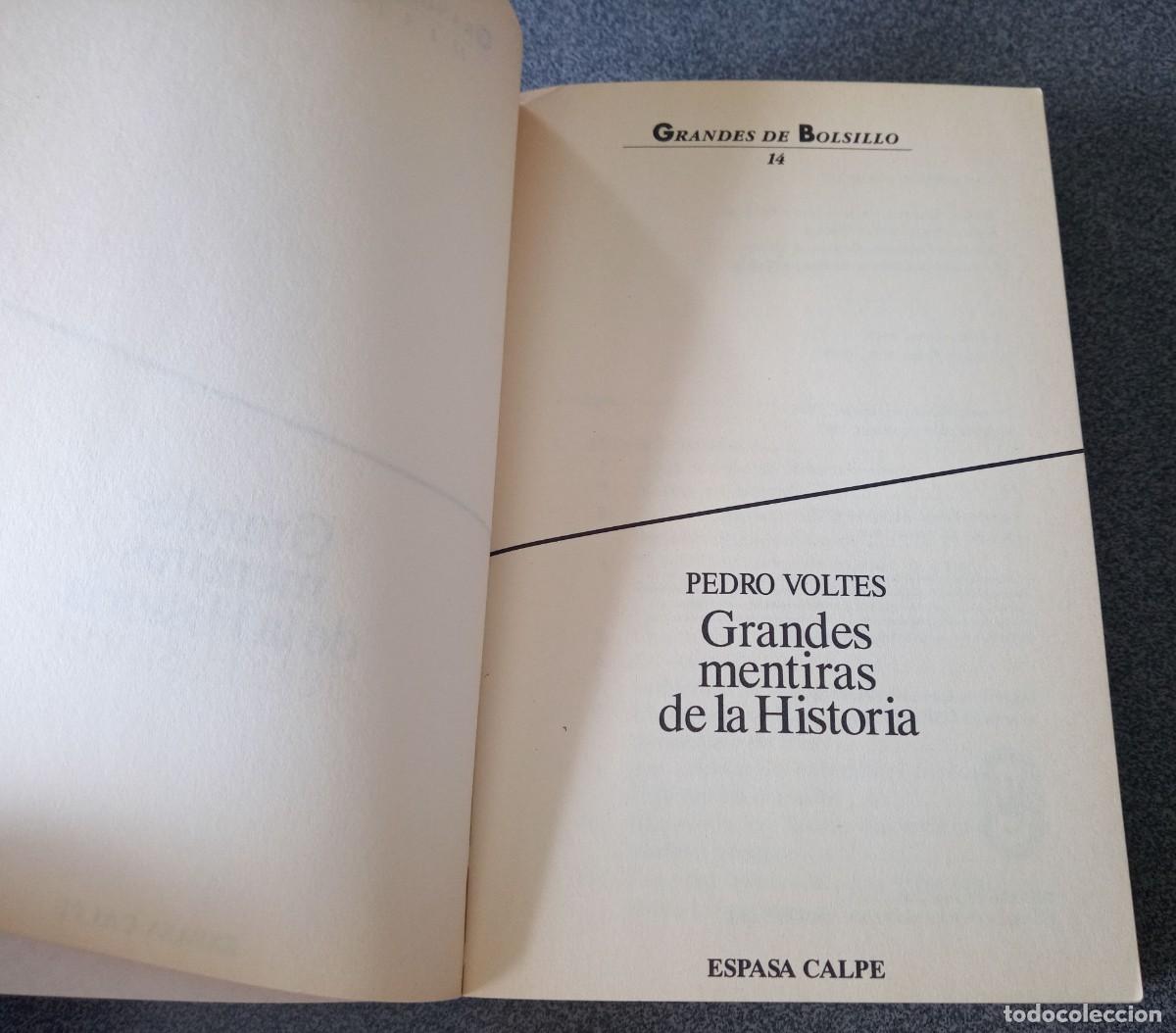 Libros de segunda mano: Grandes Mentiras De La Historia Pedro Voltes - Foto 3