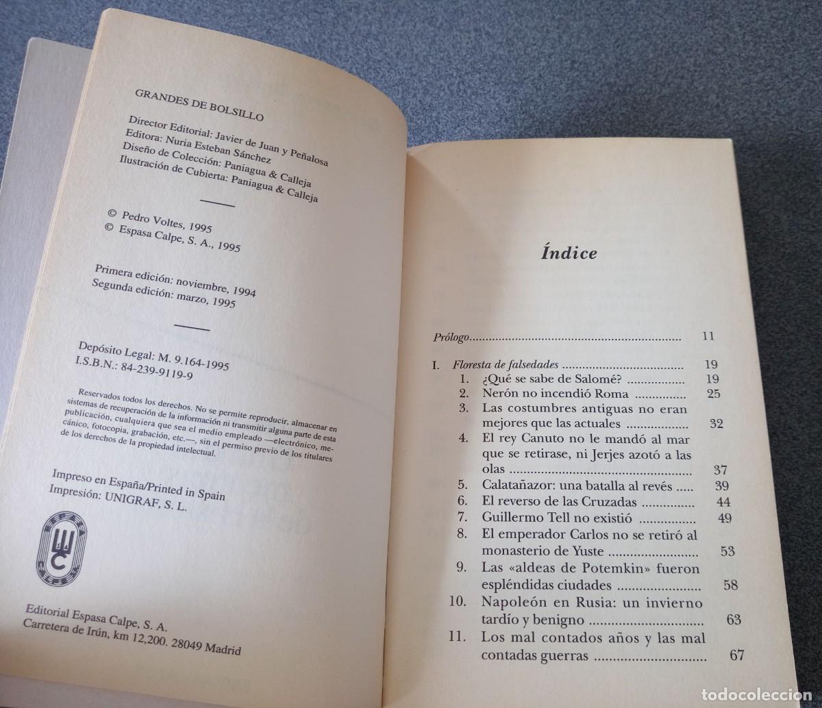 Libros de segunda mano: Grandes Mentiras De La Historia Pedro Voltes - Foto 4