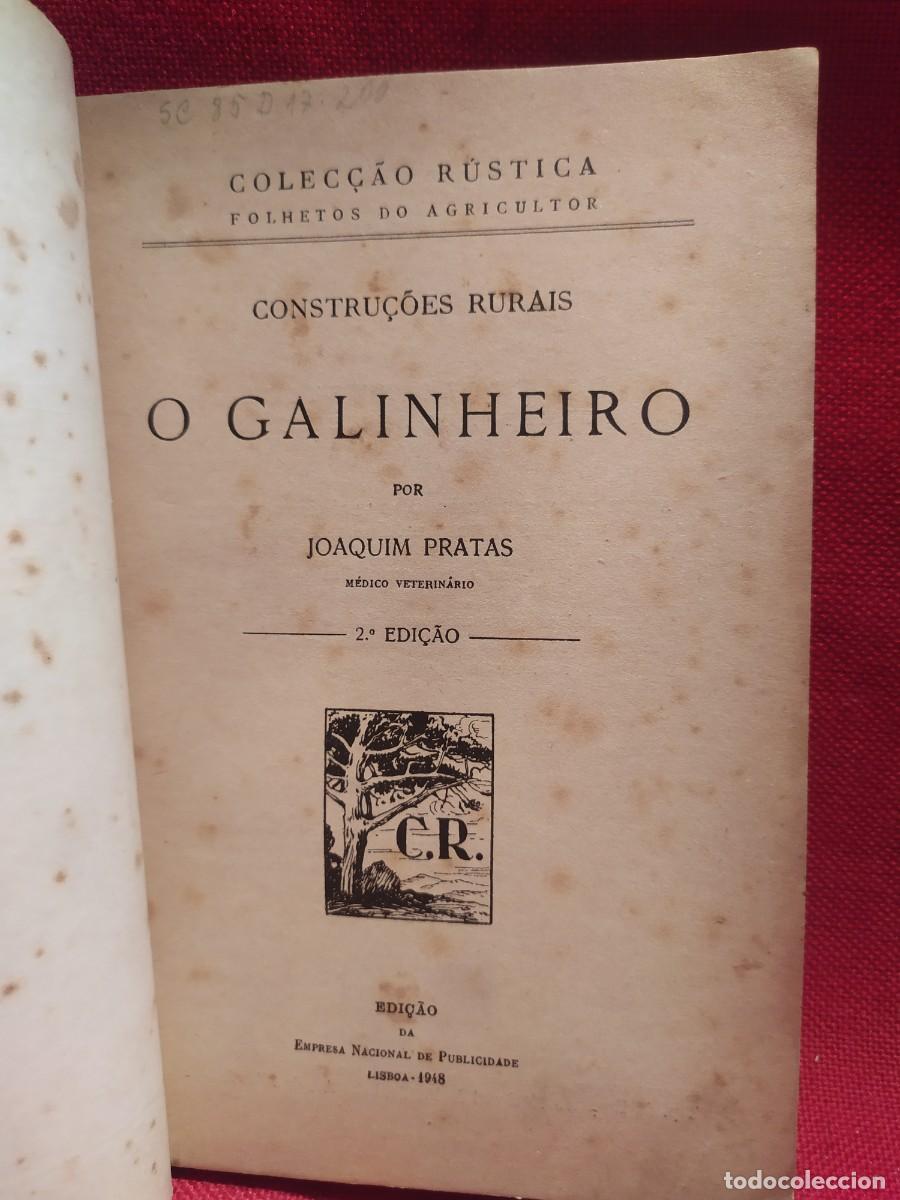 Libros de segunda mano: 1948. O galinheiro. Constru&ccedil;oes rurais. - Foto 1