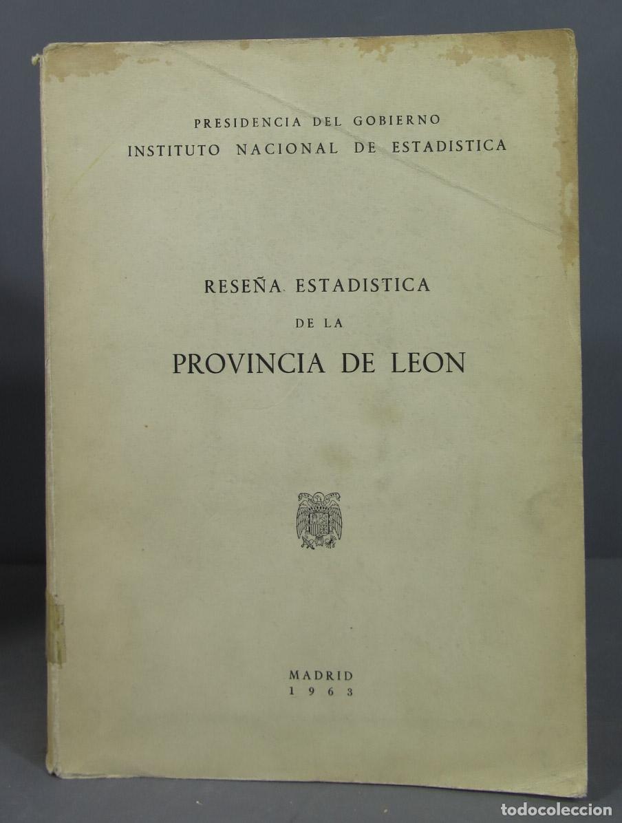 Libros de segunda mano: RESE&Ntilde;A ESTAD&Iacute;STICA DE LA PROVINCIA DE LEON - Foto 1