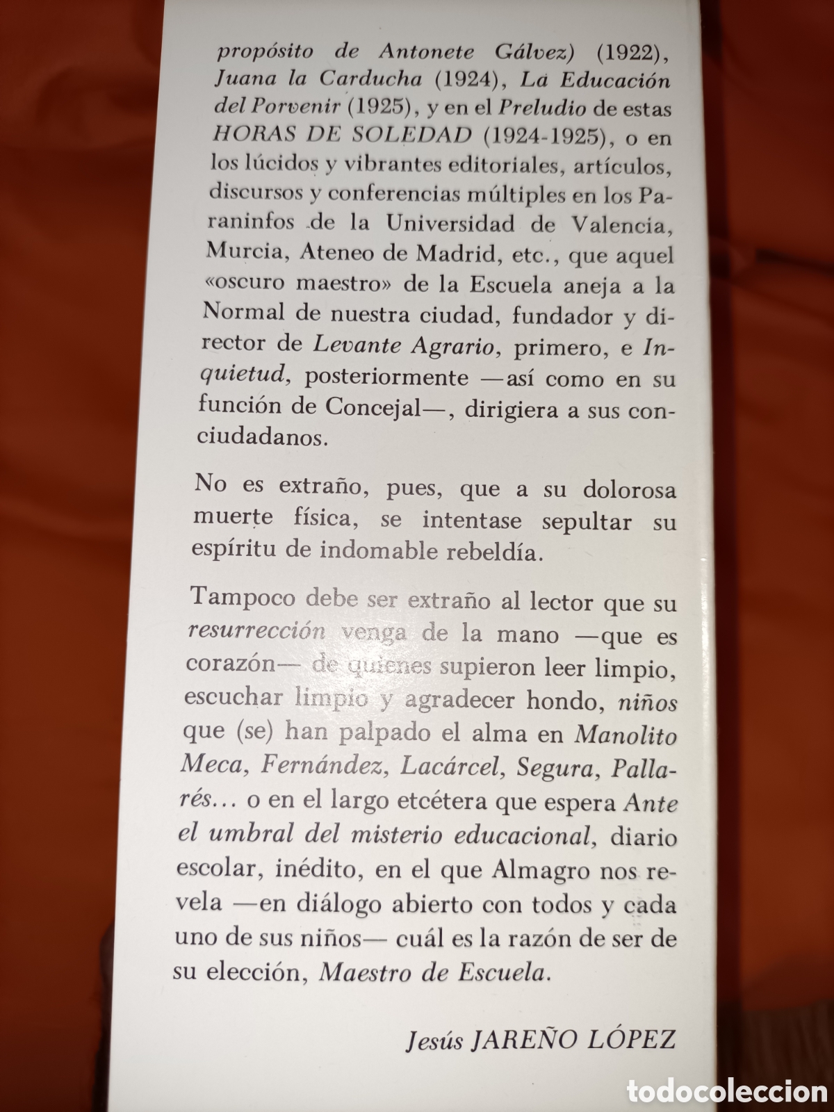 Libros de segunda mano: Horas de soledad. Jos&eacute; L&oacute;pez Almagro - Foto 3