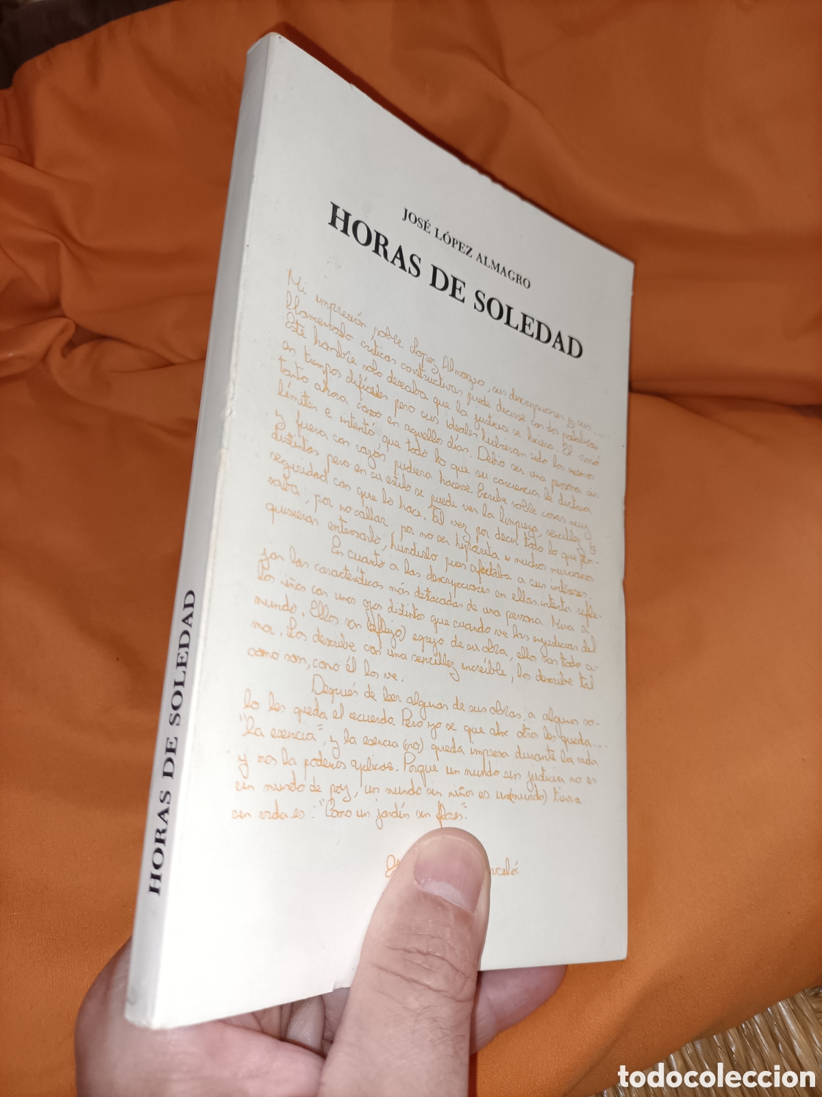 Libros de segunda mano: Horas de soledad. Jos&eacute; L&oacute;pez Almagro - Foto 4