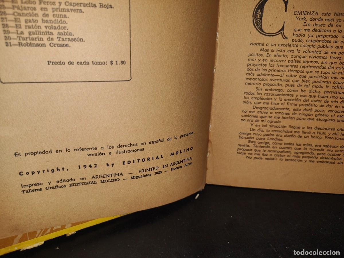 Libros de segunda mano: 72- ROBINSON CRUSOE - DANIEL DEFOE - 1942 - Foto 4