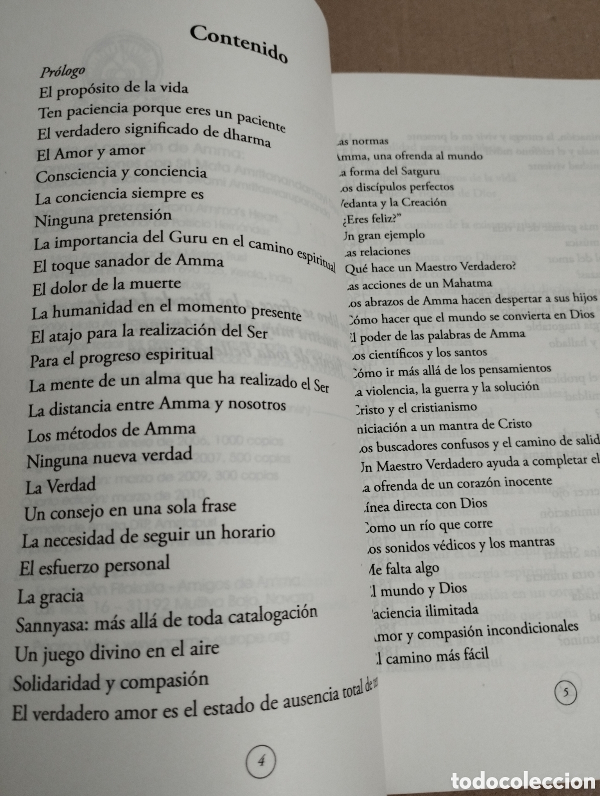 Libros de segunda mano: DESDE EL CORAZ&Oacute;N DE AMMA. CONVERSACIONES CON SRI MATA AMRITANANDAMAYI DEVI - Foto 3