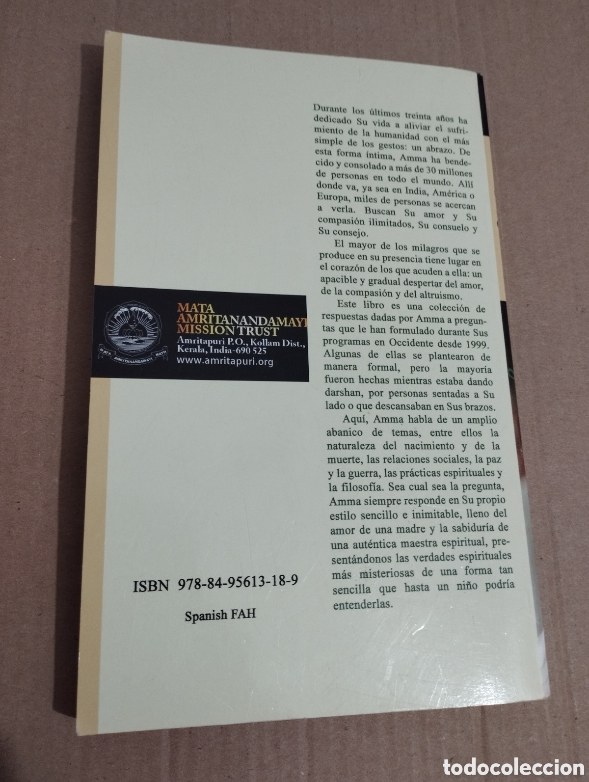Libros de segunda mano: DESDE EL CORAZ&Oacute;N DE AMMA. CONVERSACIONES CON SRI MATA AMRITANANDAMAYI DEVI - Foto 8