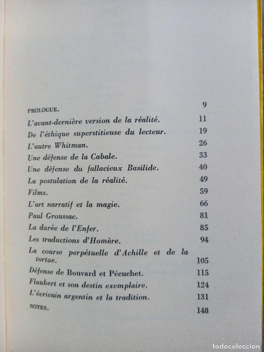 Libros de segunda mano: DISCUSSION - JORGE LUIS BORGES - GALLIMARD - 1966 - Foto 5