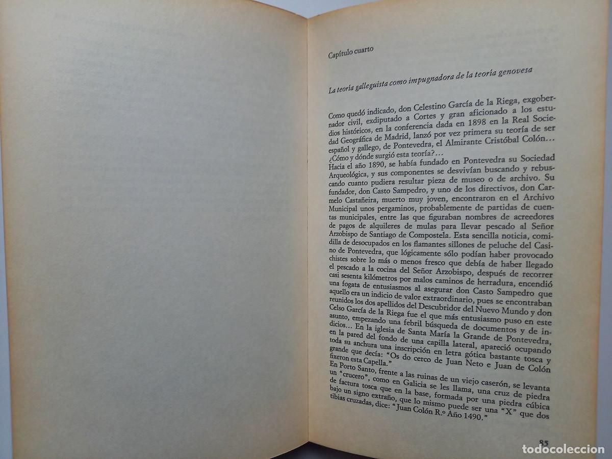 Libros de segunda mano: EL ENIGMA DE CRISTOBAL COLON. RENATO LLANAS DE NIUB&Oacute; - Foto 5