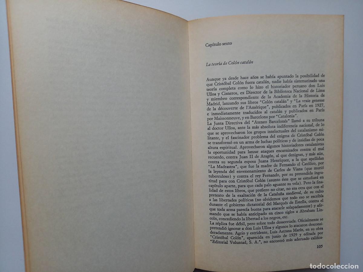 Libros de segunda mano: EL ENIGMA DE CRISTOBAL COLON. RENATO LLANAS DE NIUB&Oacute; - Foto 6