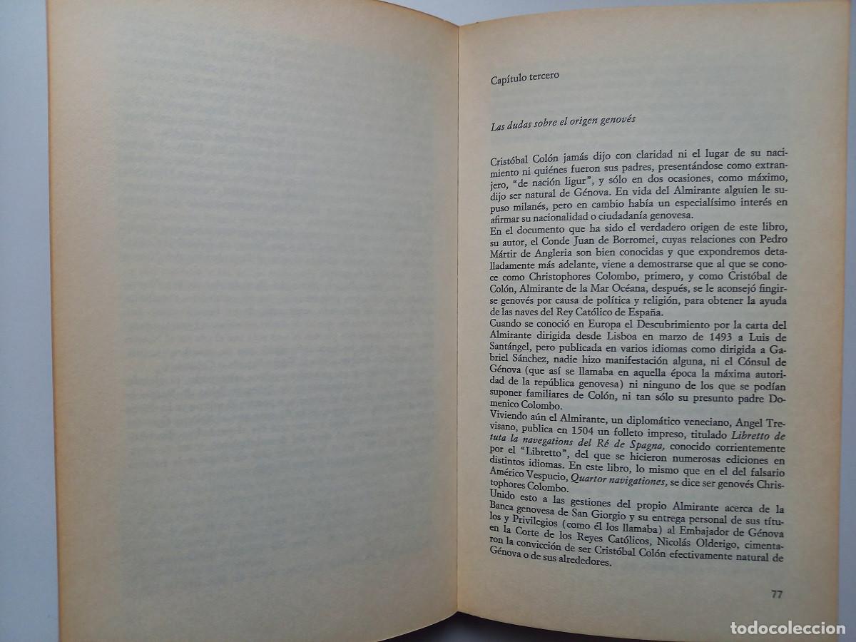 Libros de segunda mano: EL ENIGMA DE CRISTOBAL COLON. RENATO LLANAS DE NIUB&Oacute; - Foto 7